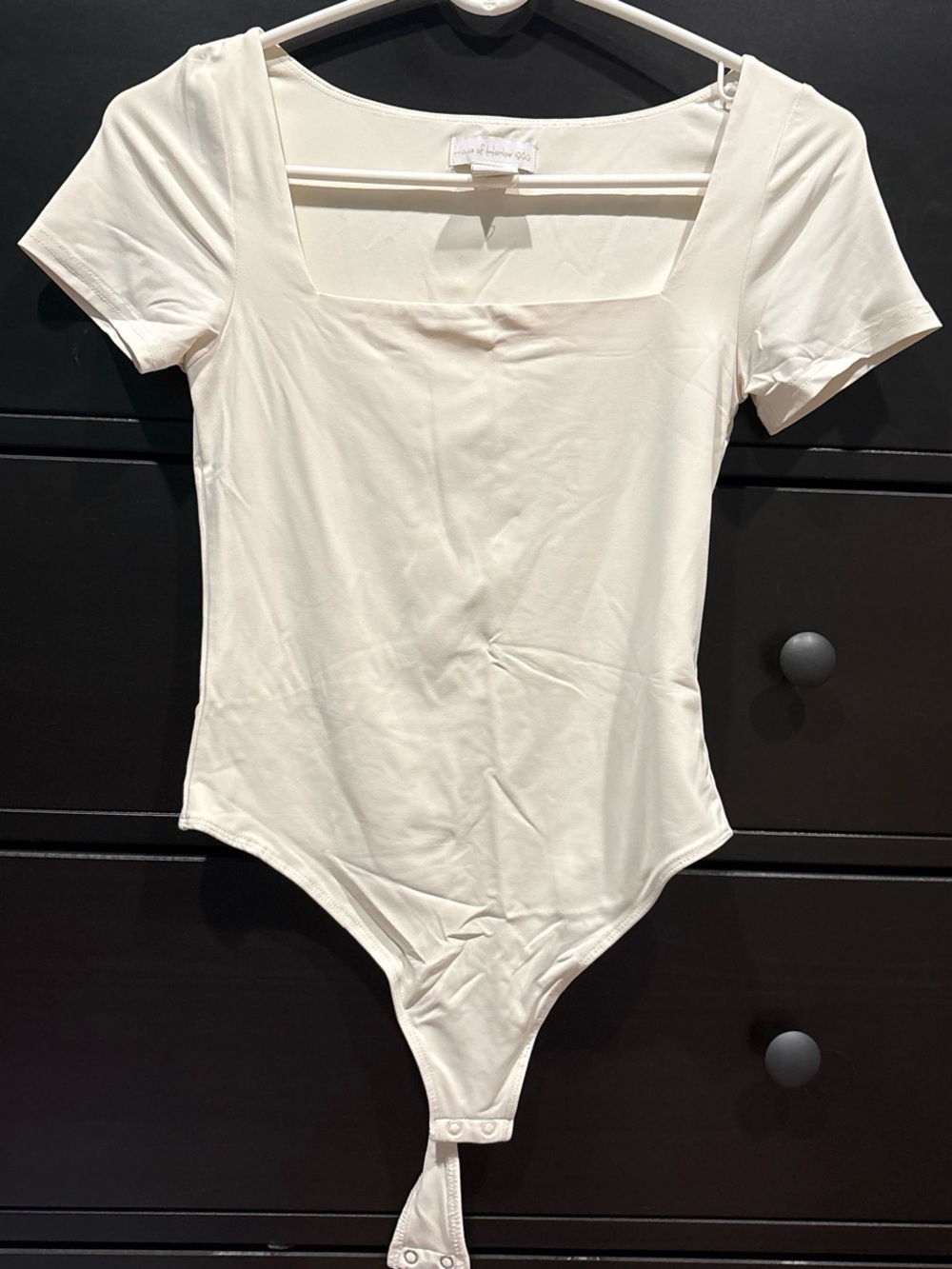 Square Neck Short Sleeve Bodysuit